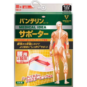 バンテリンサポーター 腰用しっかり加圧タイプ コーワ(KOWA)