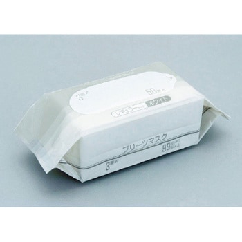 3層式プリーツマスク EH3-R182025W-ASU 1PK(50枚入) - 帝人フロンティア(NI帝人)