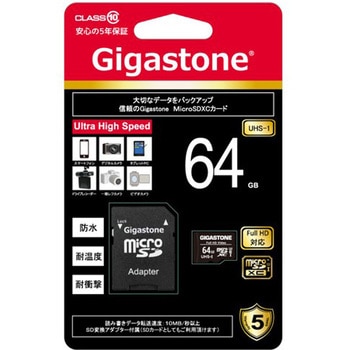 GJMX/64U microSD カード 1個 Gigastone 【通販モノタロウ】