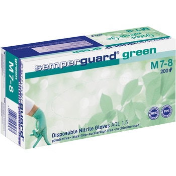 ニトリルゴム使い捨て手袋Green Semperit