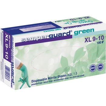 ニトリルゴム使い捨て手袋Green Semperit