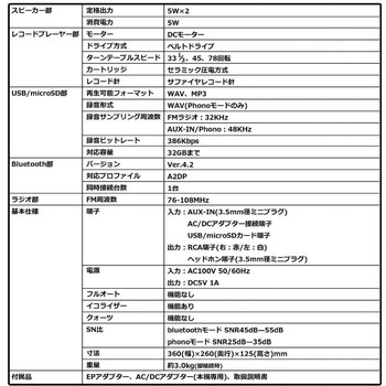 クラシカルレコードプレーヤー CICONIA