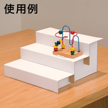 ペーパーヒナ段(3段)(白)(3枚入) アルファ