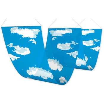 二連ペナント空と雲 アルファ