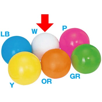 VK8-0040W 特大ガラポン用抽選球 アルファ 31279345