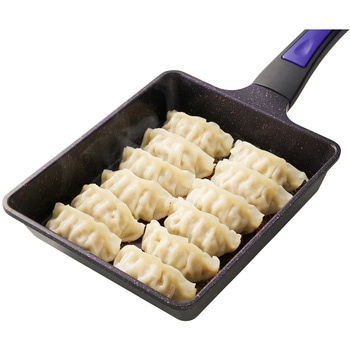 ヴォランテ ネオパープルダイヤモンドコート 冷凍餃子もきれいに焼けるグリルパン IH ガラス蓋付き ベストコ