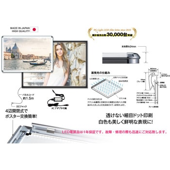 LEDパネル PGライトLEDスリム 44R型 (屋内用) シンエイ