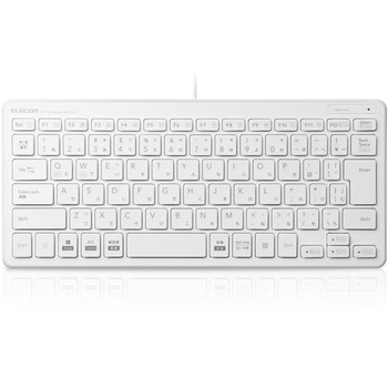 キーボード 有線 USB接続 超薄型 パンタグラフ ミニサイズ エレコム