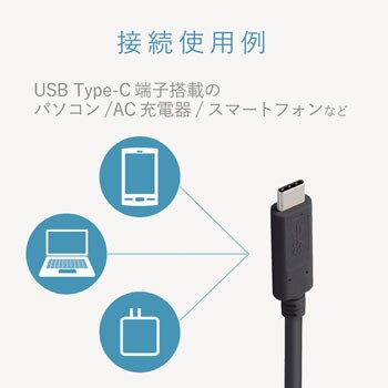 スマートフォン用USB3.1ケーブル(C-C、PD対応) エレコム