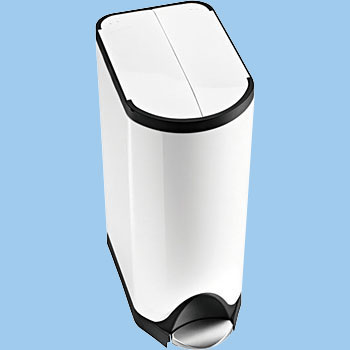 シンプルヒューマン バタフライステップカン ゴミ箱 ステンレス simplehuman（シンプルヒューマン） 分別バタフライステップカン