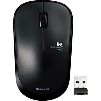 ワイヤレスマウス 無線 2.4GHz USB 3ボタン IR LED 省電力 シンメトリーデザイン PS5 エレコム