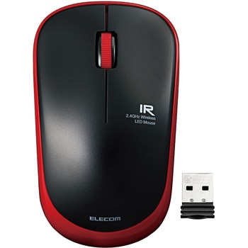 ワイヤレスマウス 無線 2.4GHz USB 3ボタン IR LED 省電力 シンメトリーデザイン PS5 エレコム