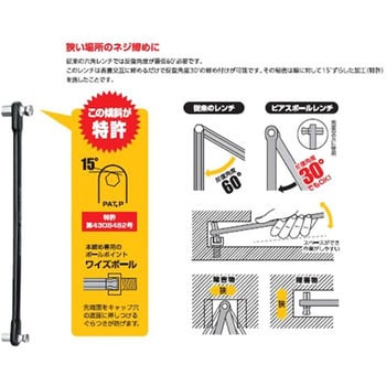 ピアスボールレンチセット WISE(若穂囲製作所)