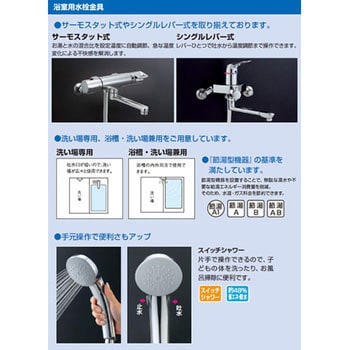 サーモスタット付き シャワーバス水栓 スイッチシャワー付き LIXIL