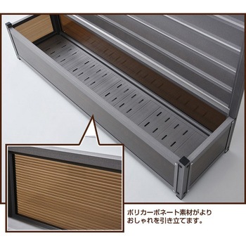 KAPF-90150(GY) アルミ プランターフェンス 幅90/120cm 高さ149/180cm
