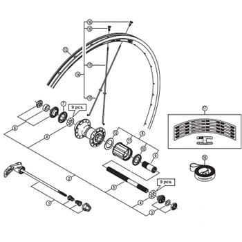 Y4SK98070 フリーホイール部組立品 1個 SHIMANO(シマノ) 【通販