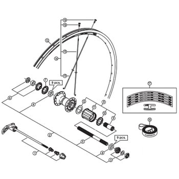 Y4SK98180 WH-R501 ステッカー グレー 1個 SHIMANO(シマノ) 【通販