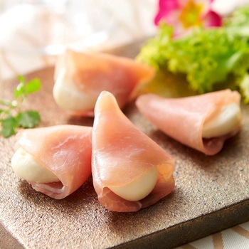 [冷蔵]伍魚福 クリームチーズ生ハム包み3種セット(各2個)(プレーン・ブルーチーズ・わさび) 伍魚福