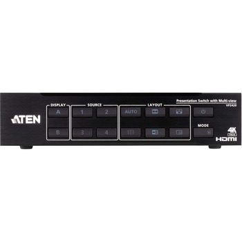 4入力2出力HDMIプレゼンスイッチャー(4K60p、マルチビュー対応) ATEN