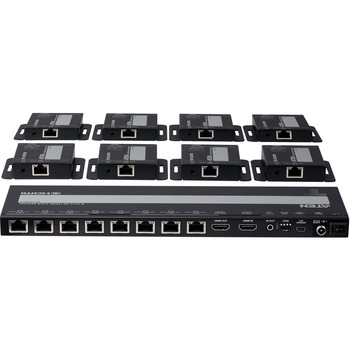 8Port 4K HDMI 分配延長器セット ATEN