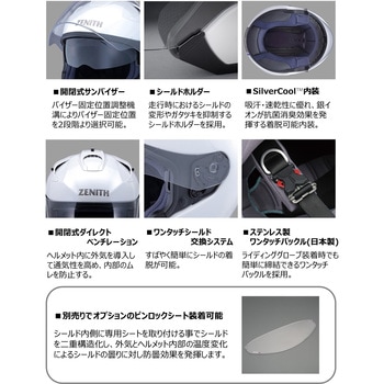 YJ-17 ZENITH-P ジェットヘルメット ワイズギア
