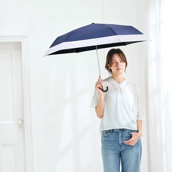 UVペールバイカラー折 晴雨兼用折りたたみ傘 ナチュラルベーシック