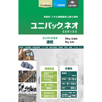 ユニパックネオ 速乾〔JIS Z 9103 ユニバーサルデザインカラー採用 新安全色〕 ニッぺ(日本ペイント)