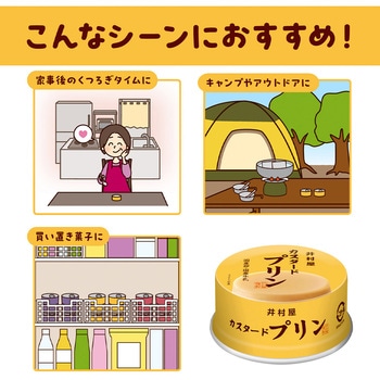 缶カスタードプリン 井村屋