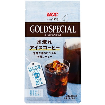 ゴールドスペシャルコーヒーバッグ水淹れアイスコーヒー UCC(上島珈琲)