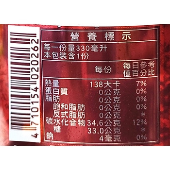 黒松沙士(サルサパリラ)台湾コーラ 東永商事