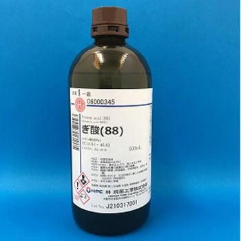 ぎ酸 林純薬工業 名称 Formic Acid 等級 1級 1本 500ml 通販モノタロウ