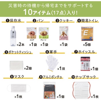 差し替え式 災害対策セット(待機～帰宅) キングジム