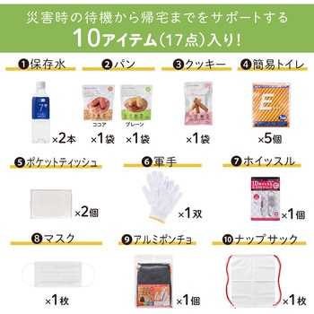 差し替え式 災害対策セット(待機～帰宅) キングジム