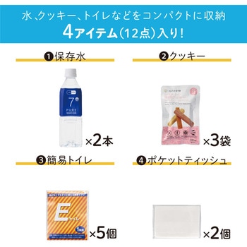 災害備蓄セットⅡ(1日分)コンパクト キングジム