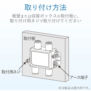 4K8K対応 分配器(全端子通電型) F型端子 DXアンテナ