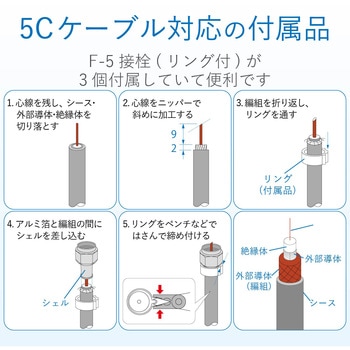 4K8K対応混合分波器 F型端子 DXアンテナ