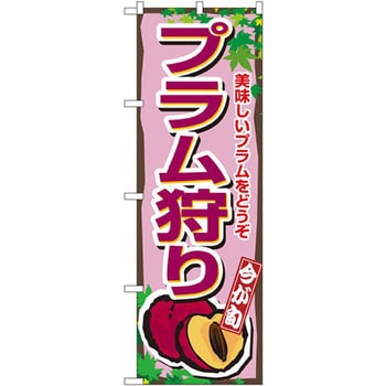 のぼり 今が旬 プラム狩り 美味しいプラムをどうぞ P・O・Pプロダクツ