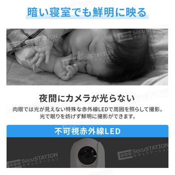 SecuSTATION 屋内用見守り監視カメラ【カメまるD高画質】 SecuSTATION
