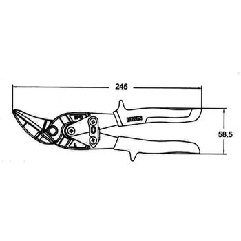 スニップ オフセット直線切り IRWIN