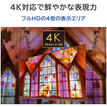液晶ディスプレイ 75型/3辺フレームレス/4K I ・O DATA(アイ・オー・データ)