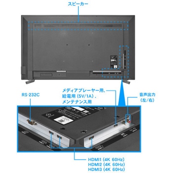 液晶DP 55型/18時間連続稼働 高輝度4K - I ・O DATA(アイ・オー・データ)