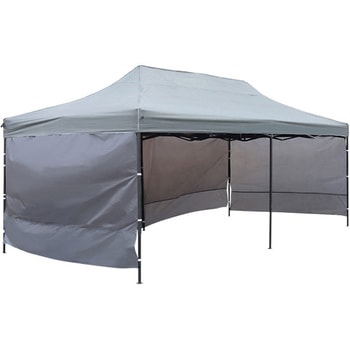 横幕付きワンタッチタープテント 3x6m サイドシート3枚 SIS