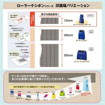 個人情報保護スタンプ ローラーケシポン スティック 15mm PLUS(プラス)[文具]