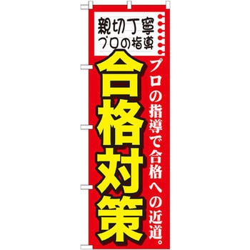 のぼり 親切丁寧プロの指導 合格対策 プロの指導で合格への近道。 P・O・Pプロダクツ