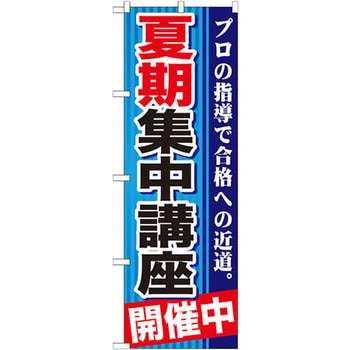 のぼり 夏期集中講座開催中 プロの指導で合格への近道。 P・O・Pプロダクツ