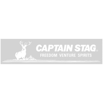 キャプテンスタッグステッカー(ロゴマーク・ホワイト)234×57mm CAPTAIN STAG