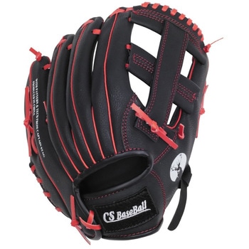 CS ジュニア野球グラブ (ブラック×レッド) CAPTAIN STAG