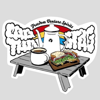 CSデザインステッカー(Aロールテーブル)76×62mm - CAPTAIN STAG