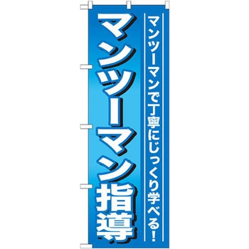 のぼり マンツーマン指導 マンツーマンで丁寧にじっくり学べる! P・O・Pプロダクツ