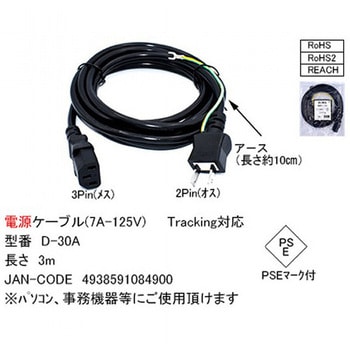 電源ケーブル カモン